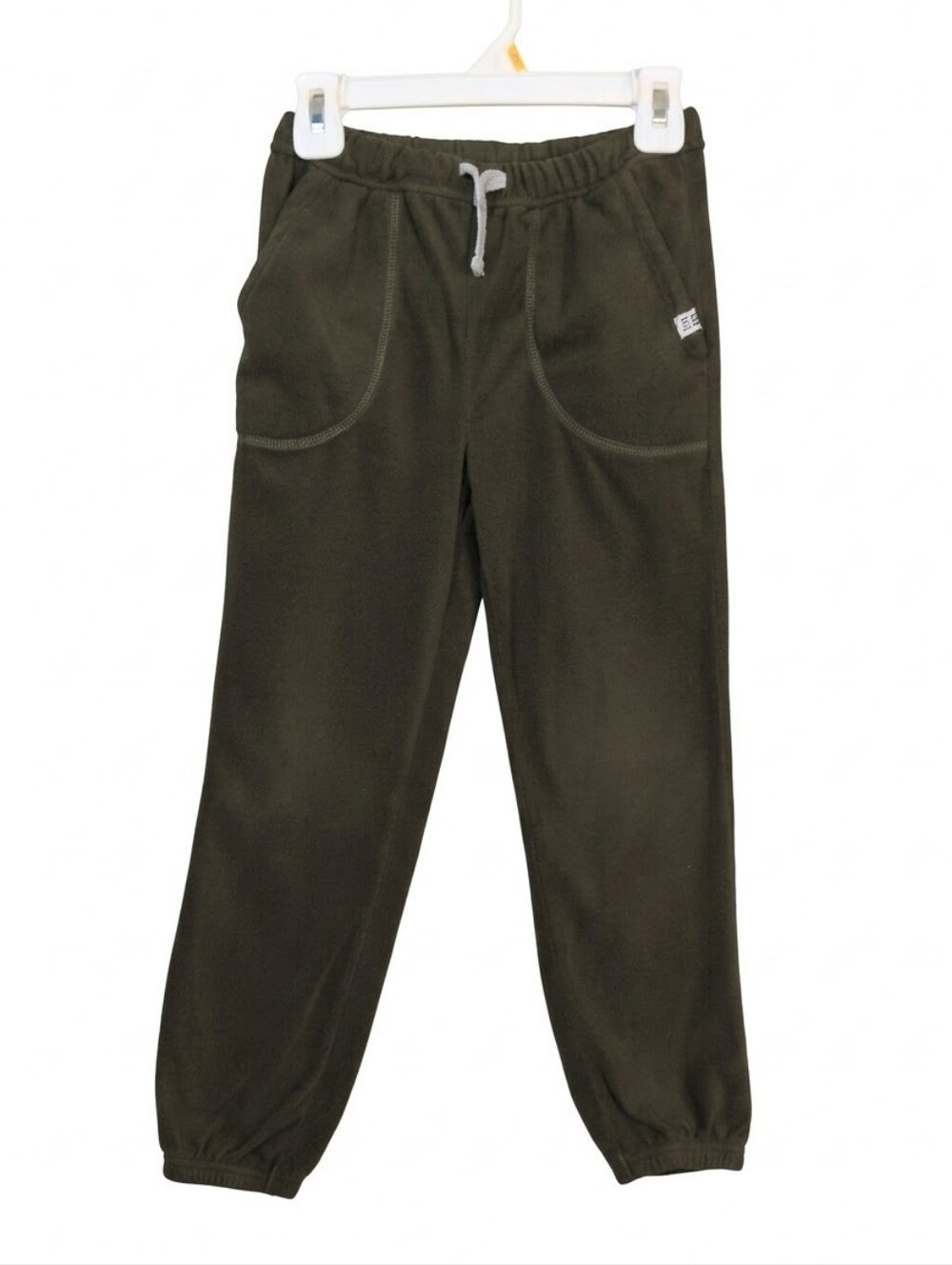Carters Boys Size 6 Olive Green Fleece Joggers Drawstring Pants Fall Winter